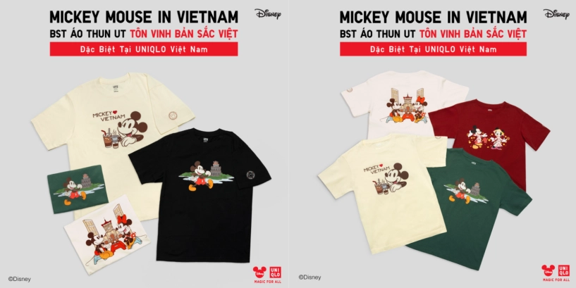 Uniqlo ra mắt 3 họa tiết mới trong bst ut mickey mouse in vietnam nhân tuần lễ cảm ơn - 2