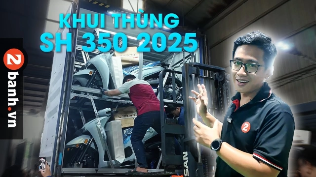 Vào tận kho đập thùng các phiên bản màu của honda sh350i 2025 nhập ý vừa cập bến việt nam - 1