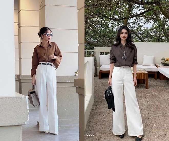 Vì sao phụ nữ 30 nhất định phải có 1 chiếc quần trắng 3 nên 3 không khi diện quần trắng để không bị phản chủ - 1