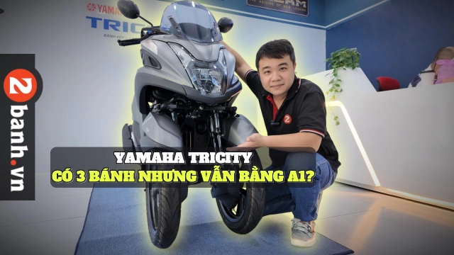 video đánh giá chi tiết yamaha tricity 155 với bộ bánh kép trước độc đáo vừa nhập về việt nam - 1