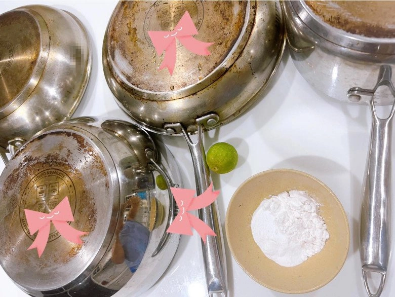 Xoong chảo nấu mãi sẽ bị đen đáy lấy 3 thứ này trộn với nhau đem rửa nồi sạch bóng như mới - 2