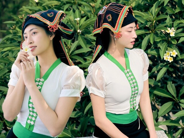 Xuất hiện cô gái đồng bào thái mặc đồ truyền thống độc đáo đẹp phát sáng hoá ra là hoa hậu tiến sĩ đình đám - 1
