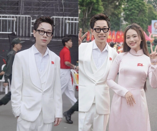 2 nam ca sĩ 9x vinh dự hát trong lễ diễu binh đông hùng hạnh phúc bên vợ con double2t từng là thợ cắt tóc - 1