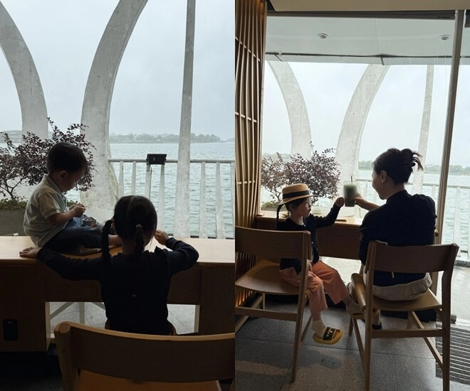 3 mẹ con đàm thu trang đánh lẻ trước khi ái nữ bắt đầu đi học cường đô la nhớ nhung nhưng không thể đi cùng - 1