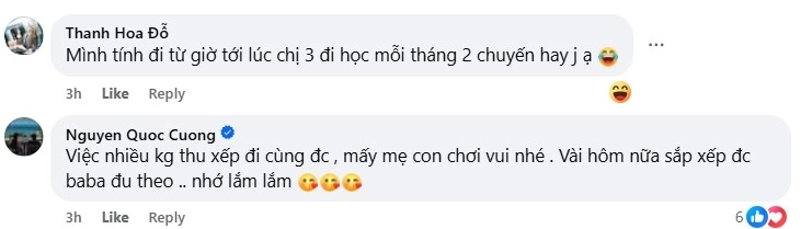 3 mẹ con đàm thu trang đánh lẻ trước khi ái nữ bắt đầu đi học cường đô la nhớ nhung nhưng không thể đi cùng - 2