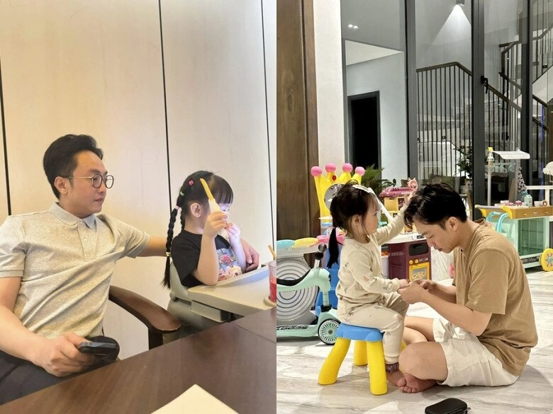 3 mẹ con đàm thu trang đánh lẻ trước khi ái nữ bắt đầu đi học cường đô la nhớ nhung nhưng không thể đi cùng - 9