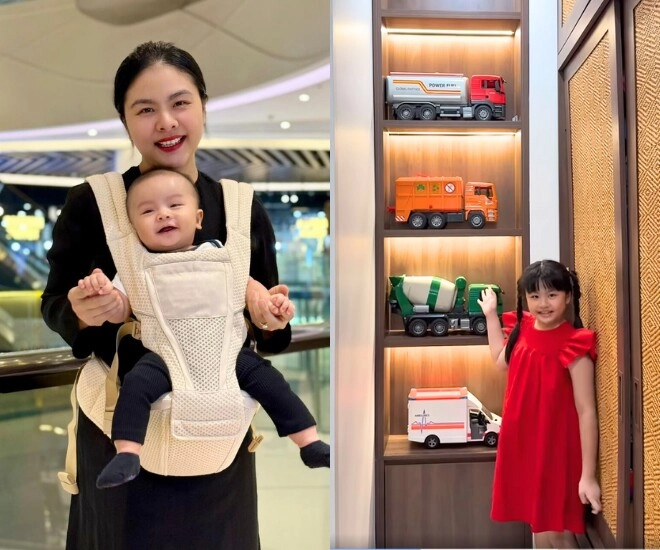 4 con nhà vân trang có núi đồ chơi trong biệt thự 1000m2 mẹ dọn nhà bù đầu nhưng sơ hở là giành nhau - 2