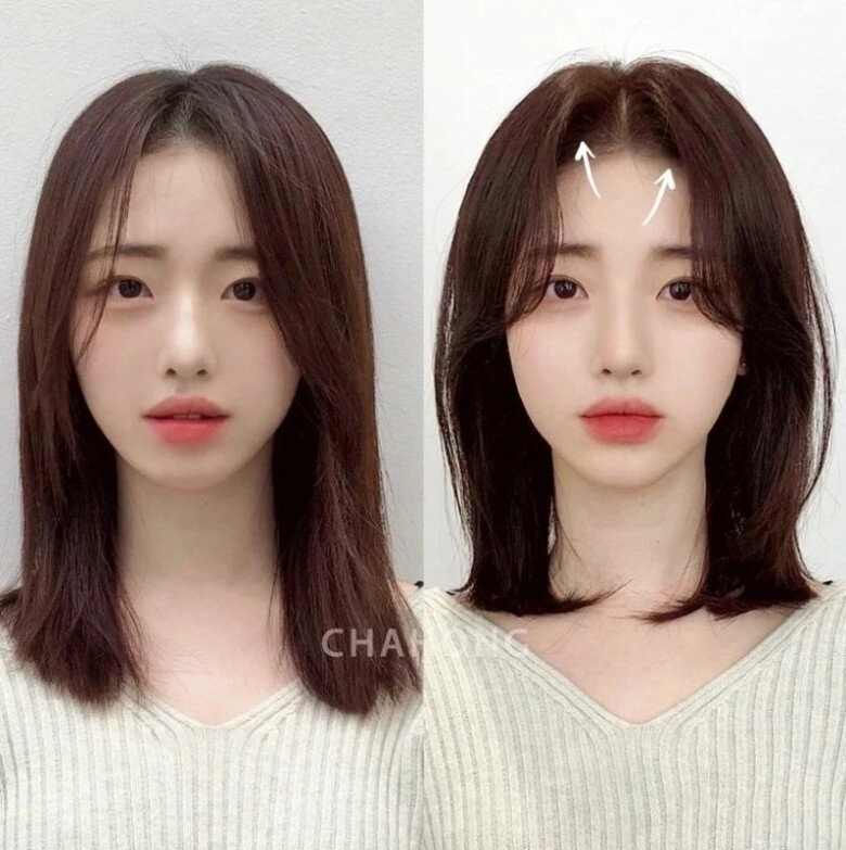 6 kiểu tóc rẽ ngôi giữa không hề dừ lại tôn ngũ quan hài hòa chị em khỏi lo dìm nhan sắc như lời đồn - 4