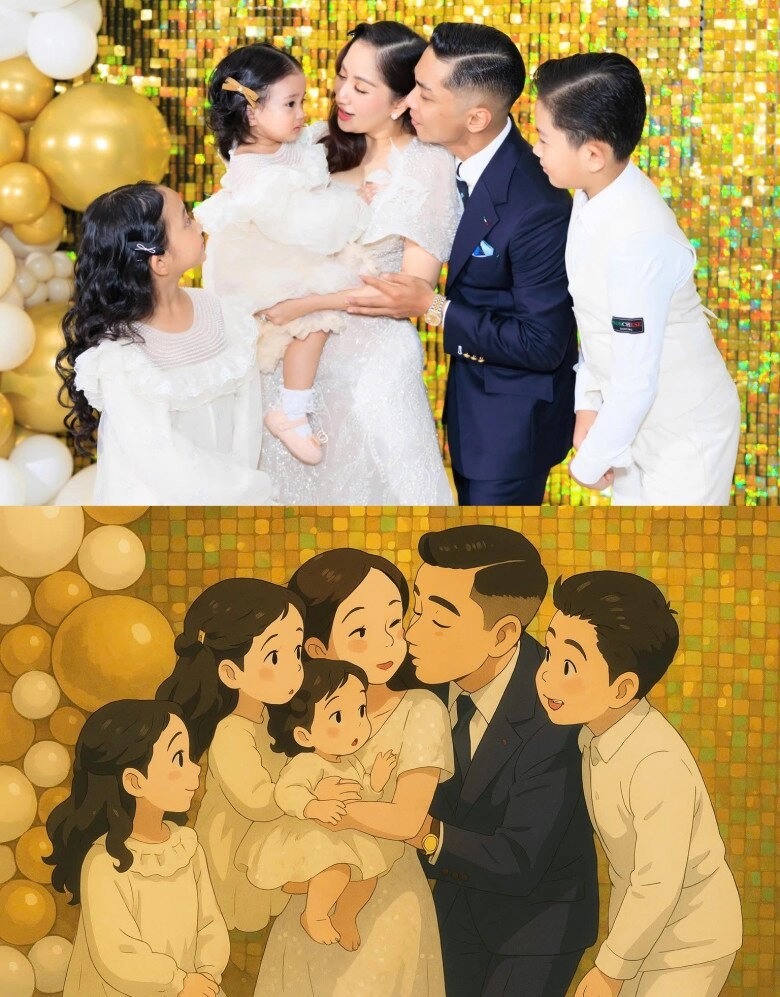 Ái nữ khánh thi xinh như búp bê lên đồ đón lễ 304 phan hiển ngắm 3 con háo hức chờ vợ sinh thêm - 10
