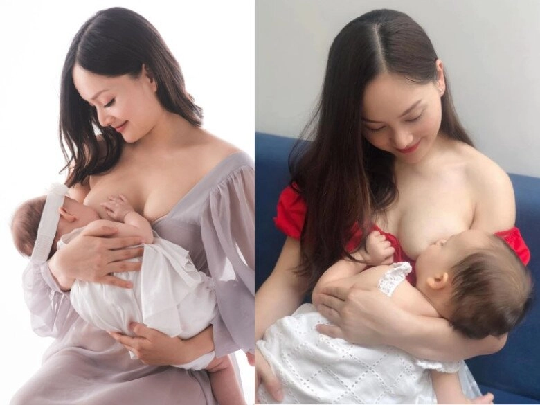 Ái nữ lai tây nhà lan phương hơn 1 tuổi vẫn thèm sữa mẹ nữ diễn viên bế con cho bú giữa đoàn phim - 5