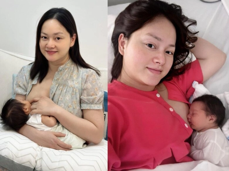 Ái nữ lai tây nhà lan phương hơn 1 tuổi vẫn thèm sữa mẹ nữ diễn viên bế con cho bú giữa đoàn phim - 6