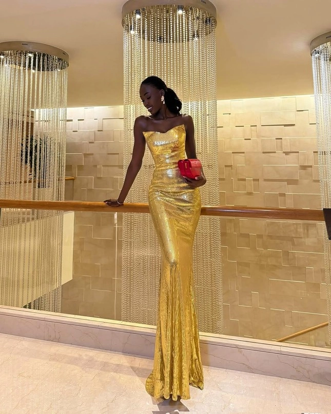Bất ngờ với nhan sắc thực của viên ngọc đen từng gây xôn xao miss world 2025 - 9