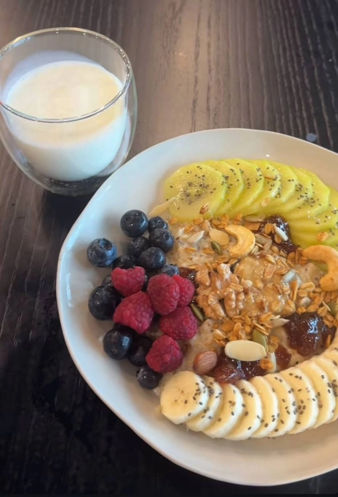Bữa sáng healthy kiểu mẫu của bà bầu ngô thanh vân - 1