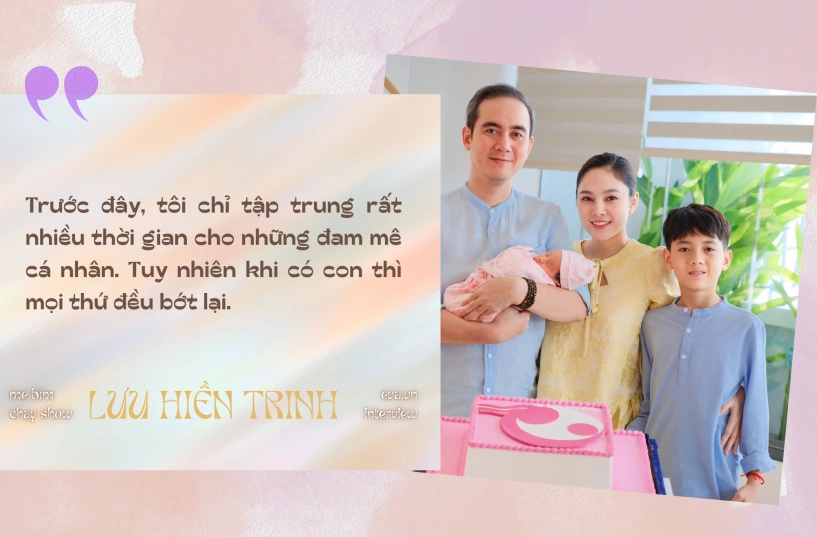 Ca sĩ lưu hiền trinhnếu không có gia đình phụ trông con giúp chắc là tôi không đi làm nổi - 6