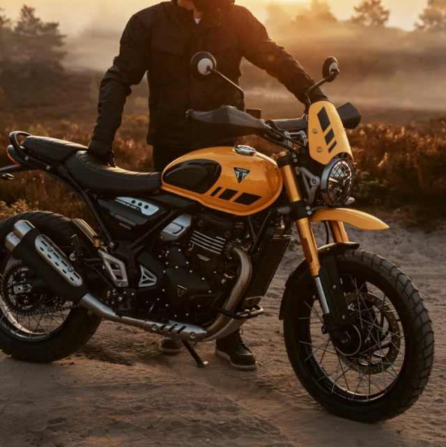 Cận cảnh triumph scrambler 400 xc 2026 mạnh mẽ chất scrambler và đậm chất phiêu lưu - 5