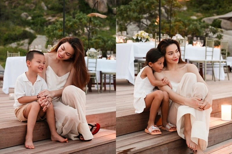 Cặp song sinh nhà hồ ngọc hà có năng khiếu nghệ thuật từ bé leon đánh đàn cực nghệ lisa thần thái siêu mẫu - 2