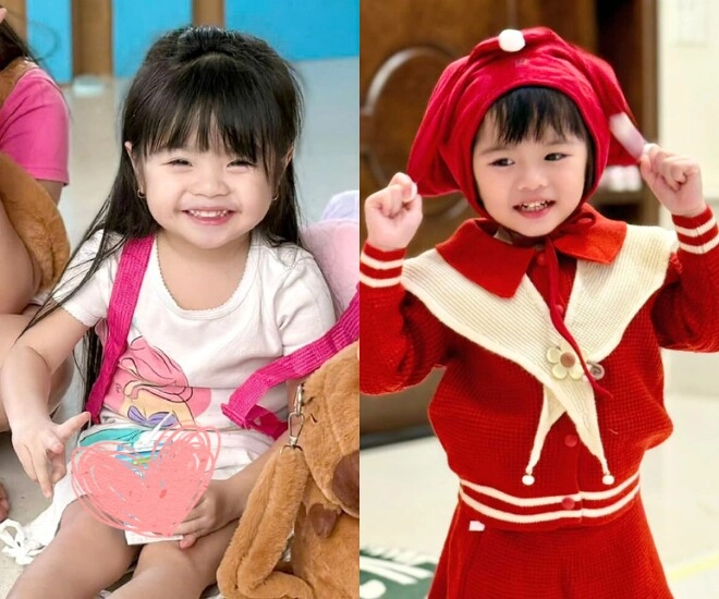 Cặp song sinh nhà vân trang xinh như búp bê thường khóc vì giành mẹ giờ ra dáng chị gái từ ngày có em trai - 5