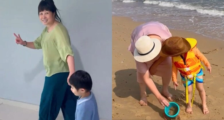 Cháu ngoại nsnd hồng vân lớn lên ở mỹ đẹp như búp bê mắt to hệt lai tây bảo sao cả nhà mê mẩn - 2