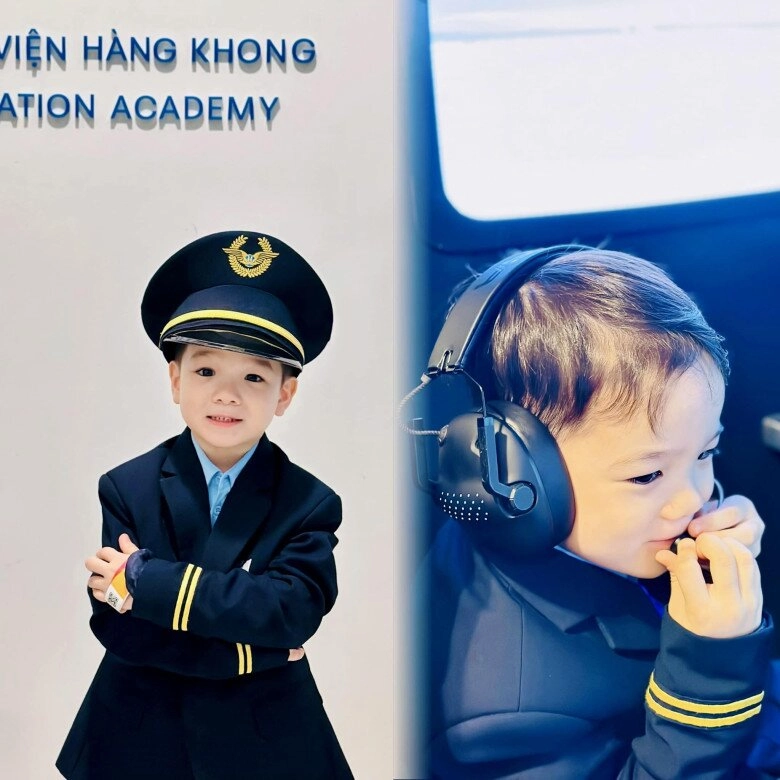 Cháu trai duy nhất của bầu hiển điển trai với kiểu tóc chảnh sả có dáng ngồi chủ tịch chuẩn bản sao của bố và ông nội - 4