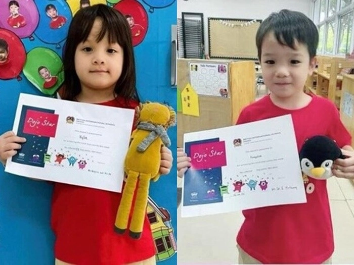 Cháu trai duy nhất của bầu hiển điển trai với kiểu tóc chảnh sả có dáng ngồi chủ tịch chuẩn bản sao của bố và ông nội - 9