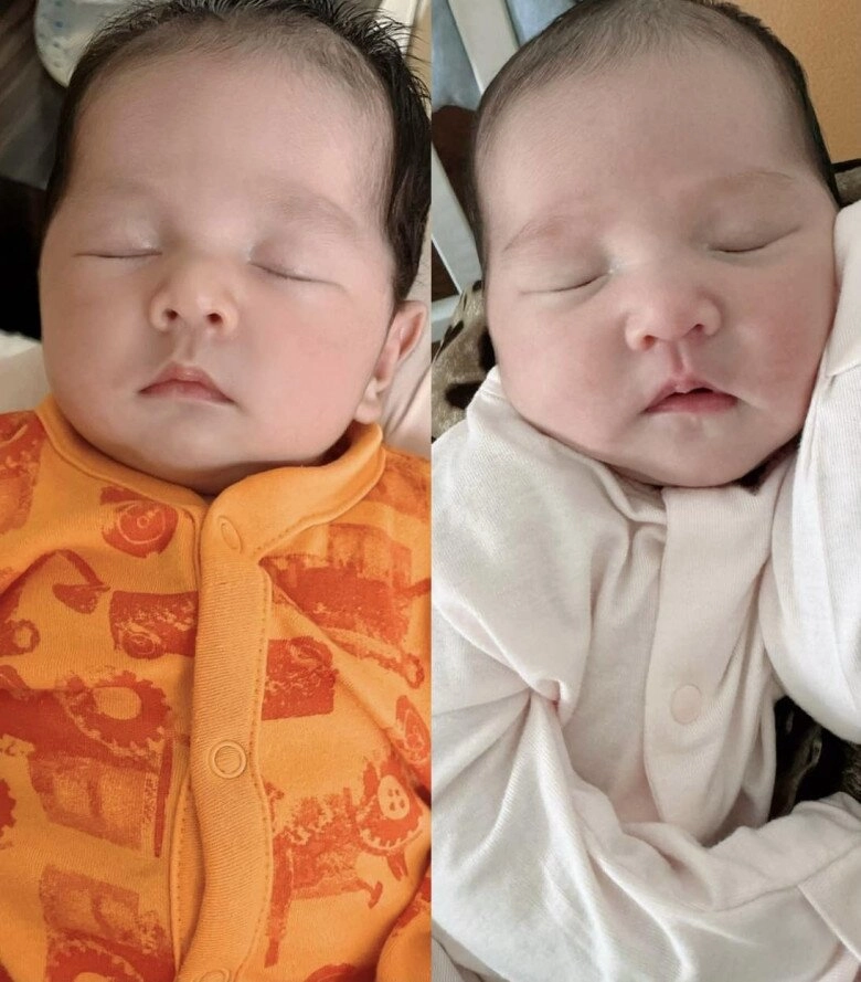 Chi bảo mê tít con gái cưng nựng gọi là bình rượu mơ ái nữ mới sinh có khuôn mặt giống hệt anh trai - 4