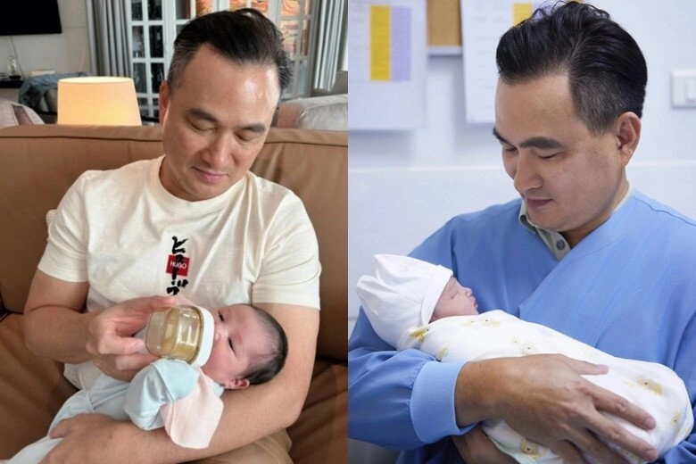 Chi bảo tóc điểm bạc thấm mệt vì chơi với 2 con nhỏ đứng cạnh ái nữ khiến vợ lý thùy chang phải tìm điểm khác biệt - 6