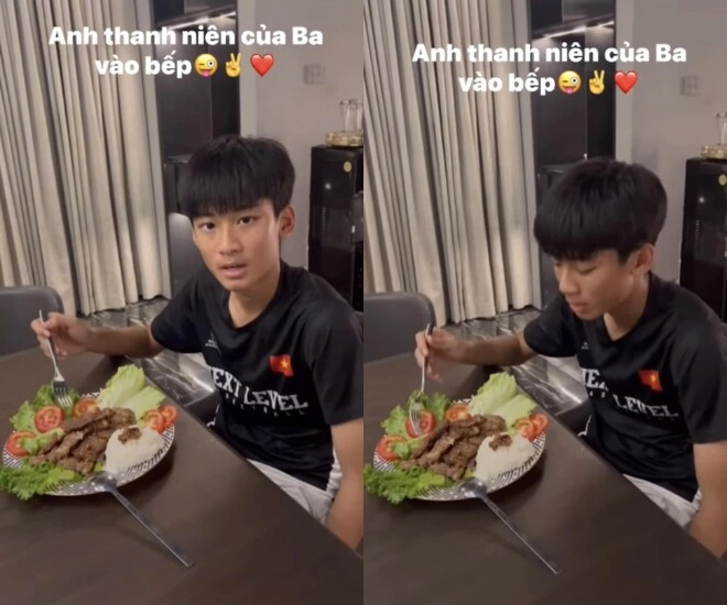 Chồng cũ lệ quyên khoe con trai tự tay vào bếp cậu ấm có sẵn nhà để cưới vợ nhưng sớm tự lập - 1