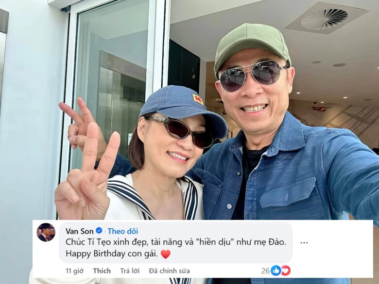 chồng đặc biệt của hồng đào mừng sinh nhật con út nữ nghệ sĩ ái nữ nay cao hơn mẹ ngoại hình xinh khỏi bàn - 2