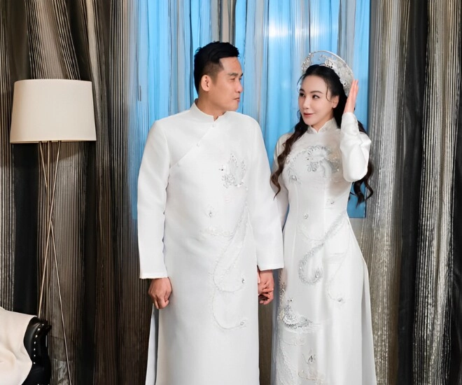 Chồng hồ quỳnh hương lộ diện trước thềm đám cưới doanh nhân lớn tuổi hơn vợ dành 20 năm để ăn chay trường - 1