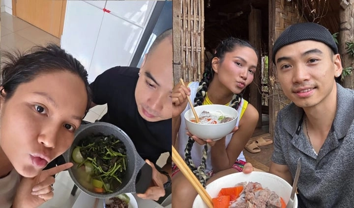 Chồng nhiếp ảnh gia của hhen niê mặc váy trang điểm xinh như gái nhật ngại ngùng khi tới phòng gym - 9