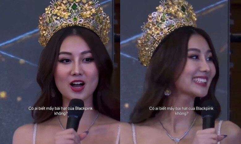 Clip hh quế anh giật mic thí sinh campuchia tại miss grand international tự đòi hát tiếng hàn rồi lắp bắp vì không thuộc lời - 3