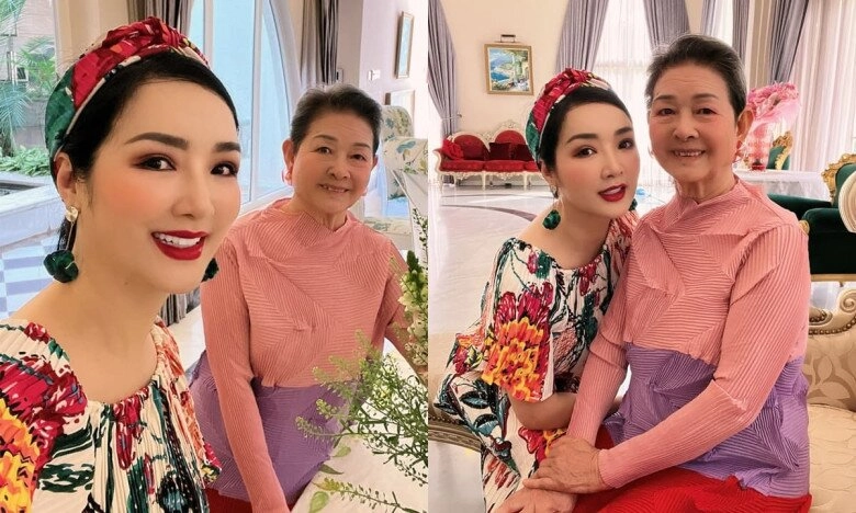 Có mẹ nhan sắc tuổi 70 vẫn trẻ đẹp quý phái bảo sao giáng my và hà kiều anh được gọi hoa hậu không tuổi - 5