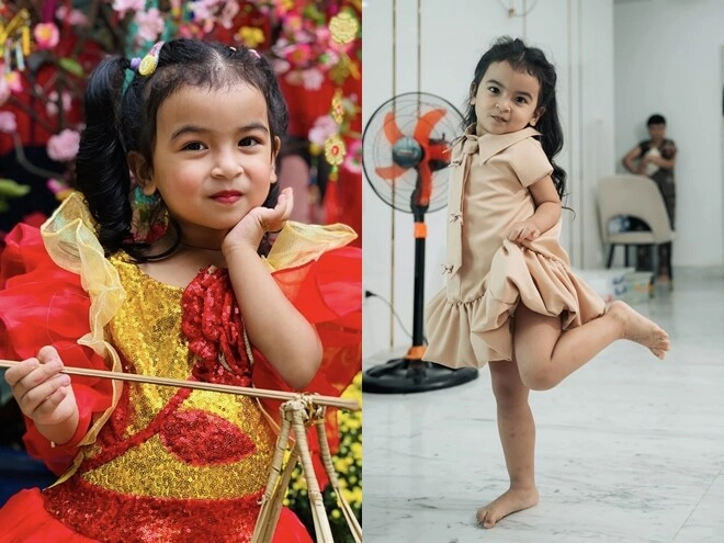 Con gái lai ấn của võ hạ trâm 3 tuổi đã điệu đà gương mặt đặc biệt được nhận xét là đỡ tốn tiền son phấn - 7