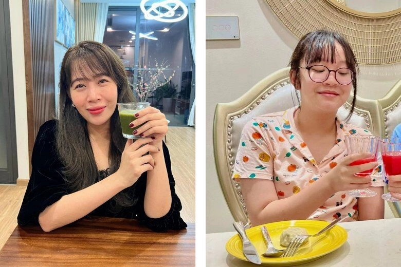 Con gái mc diệp chi 13 tuổi da trắng nõn đã biết tự giác làm đẹp ở nhà sành không kém mẹ - 5