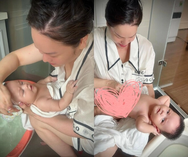 Con gái nhật kim anh 3 tháng tuổi bụ sữa trông cực yêu chào đời nhờ ivf nay trổ nét như con lai - 1