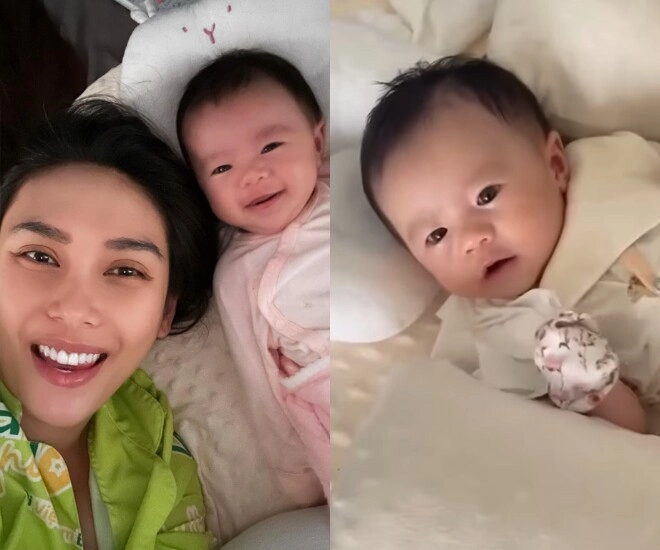 Con gái quốc tịch mỹ của võ hoàng yến mới vài tháng tuổi đã biết lia cam tạo dáng chuẩn cốt cách con nhà tông - 1