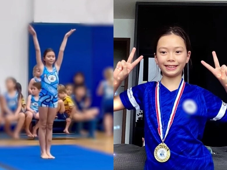 Con sao việt khoe huy chương vàng ái nữ nhà bình minh sang thái lan thi đấu con gái hà kiều anh bơi lội cực siêu - 13