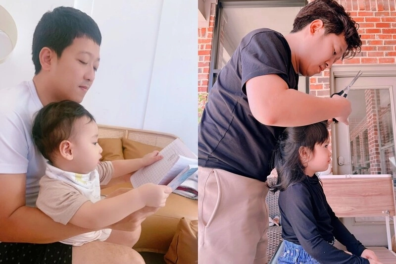 Con trai của nhã phương mới hơn 1 tuổi đã phá nhà phá cửa khiến mẹ muốn khùng trường giang lộ giọng nói cưng chiều vợ - 9