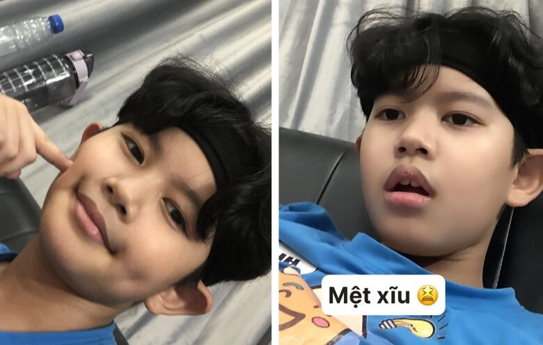 Con trai khánh thi tuấn tú vượt phần phan hiển mẹ nhìn mà lo mai mốt có bồ - 1