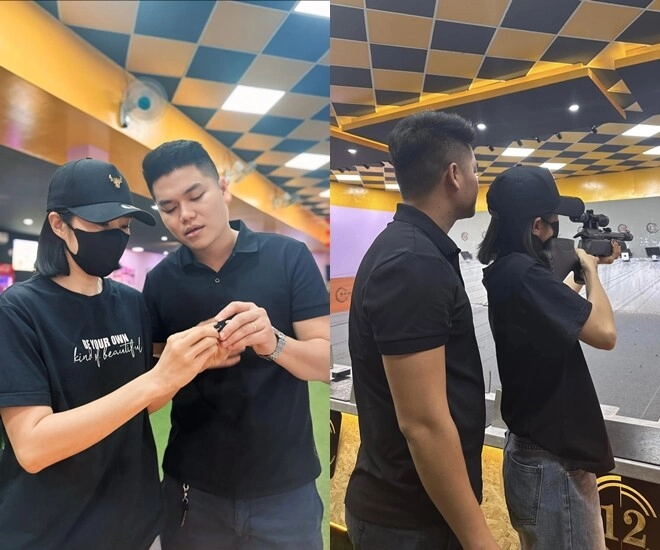 Con trai lê phương vóc dáng ngang ngửa bố dượng 2 nhóc tì chung nửa dòng máu đều thừa hưởng gen chiều cao vượt trội - 1