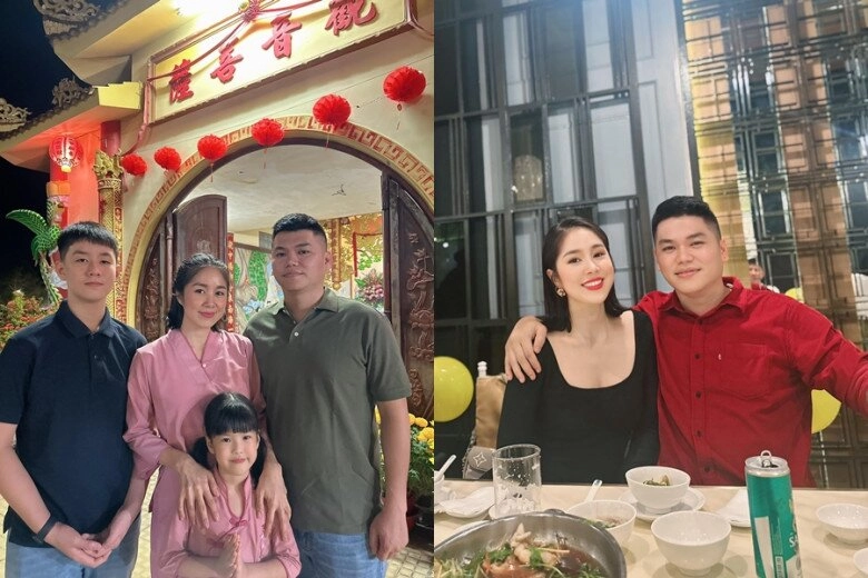 Con trai lê phương vóc dáng ngang ngửa bố dượng 2 nhóc tì chung nửa dòng máu đều thừa hưởng gen chiều cao vượt trội - 6