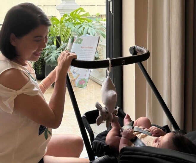 Con trai mai ngọc được khen có phúc tướng sau này làm giám đốc nét mặt nghiêm nghị chuẩn con nhà nòi - 13