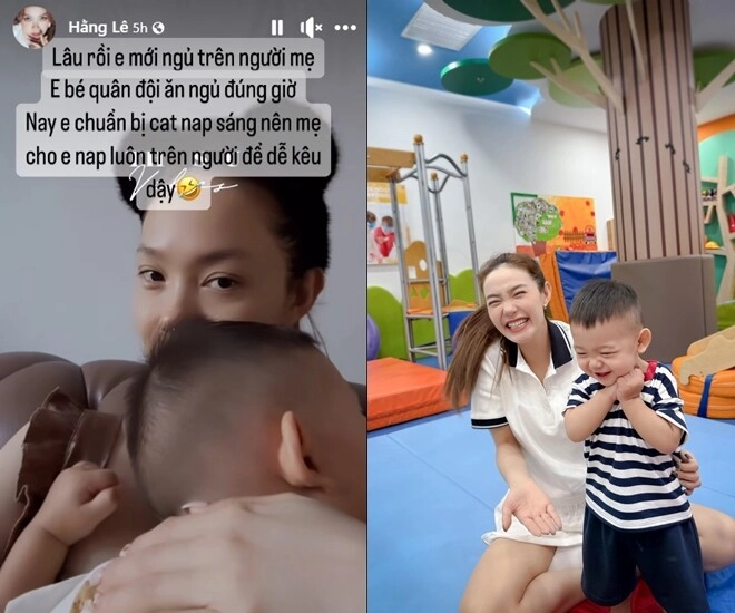 Con trai minh hằng sống theo nếp quân đội ngoan ngoãn trong giấc ngủ khiến mẹ cưng chiều - 1