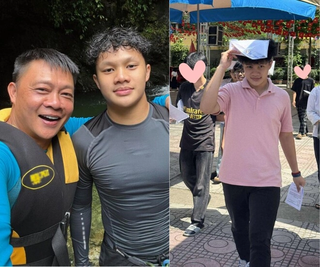 Con trai nsnd xuân bắc hết năng lượng sau môn thi văn quý tử của btv quang minh tươi tỉnh khoe làm hẳn 2 tờ - 4