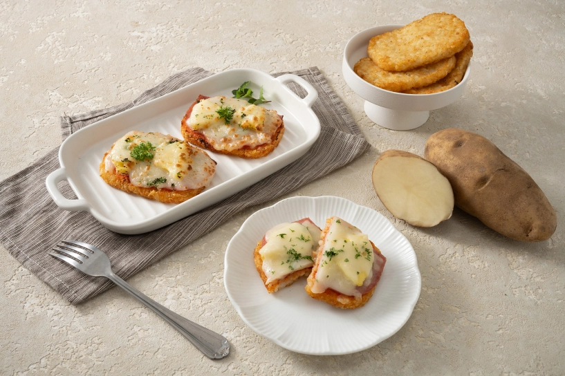 Công thức sáng tạo để làm món bánh pizza khoai tây mỹ giăm bông và dứa ngon hết ý - 3