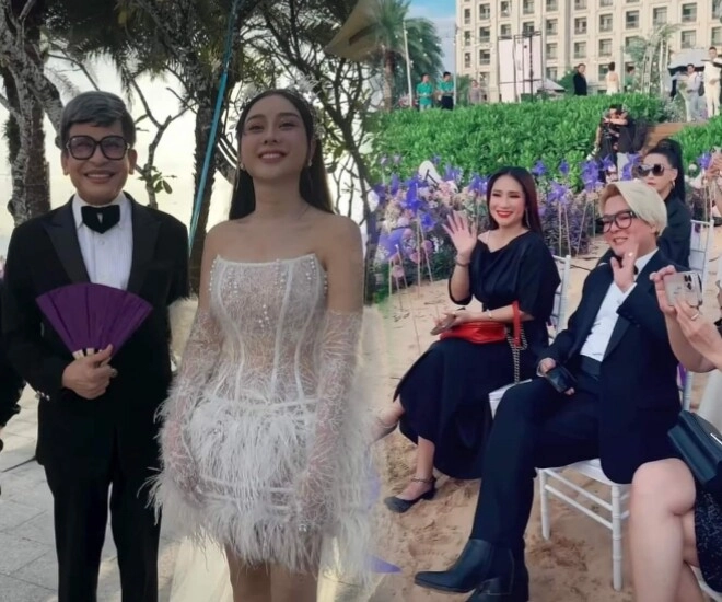 Đám cưới thanh đoàn - hà trí quang ở phú quốc không gian tím lịm mộng mơ 2 con chung đẹp như thiên thần - 7