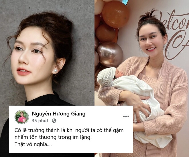 Diễn viên hương giang nói gặm nhấm tổn thương sau 1 tháng sinh con cho bạn trai em bé 2 quốc tịch rõ đáng yêu - 1