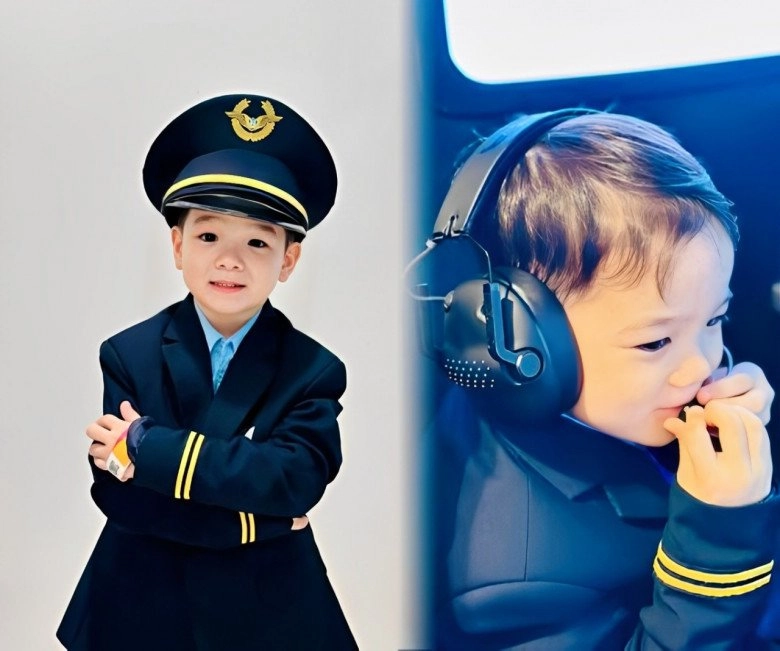 Đỗ mỹ linh bất ngờ được một bé trai gọi bằng mẹ nhóc tì là cục vàng của nhà bầu hiển vẻ ngoài tuấn tú - 12