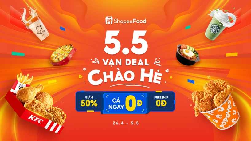 Giải nhiệt mùa hè cực hiệu quả với làn gió deal khủng từ shopeefood - 1