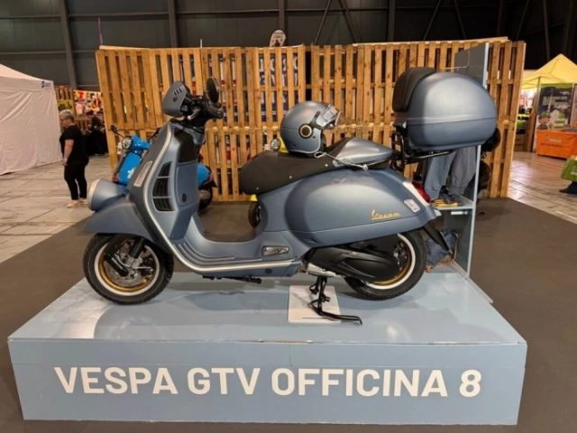 Hình ảnh thực tế của vespa gtv 310 phiên bản đặc biệt 2025 officina 8 cực kỳ đẹp - 1